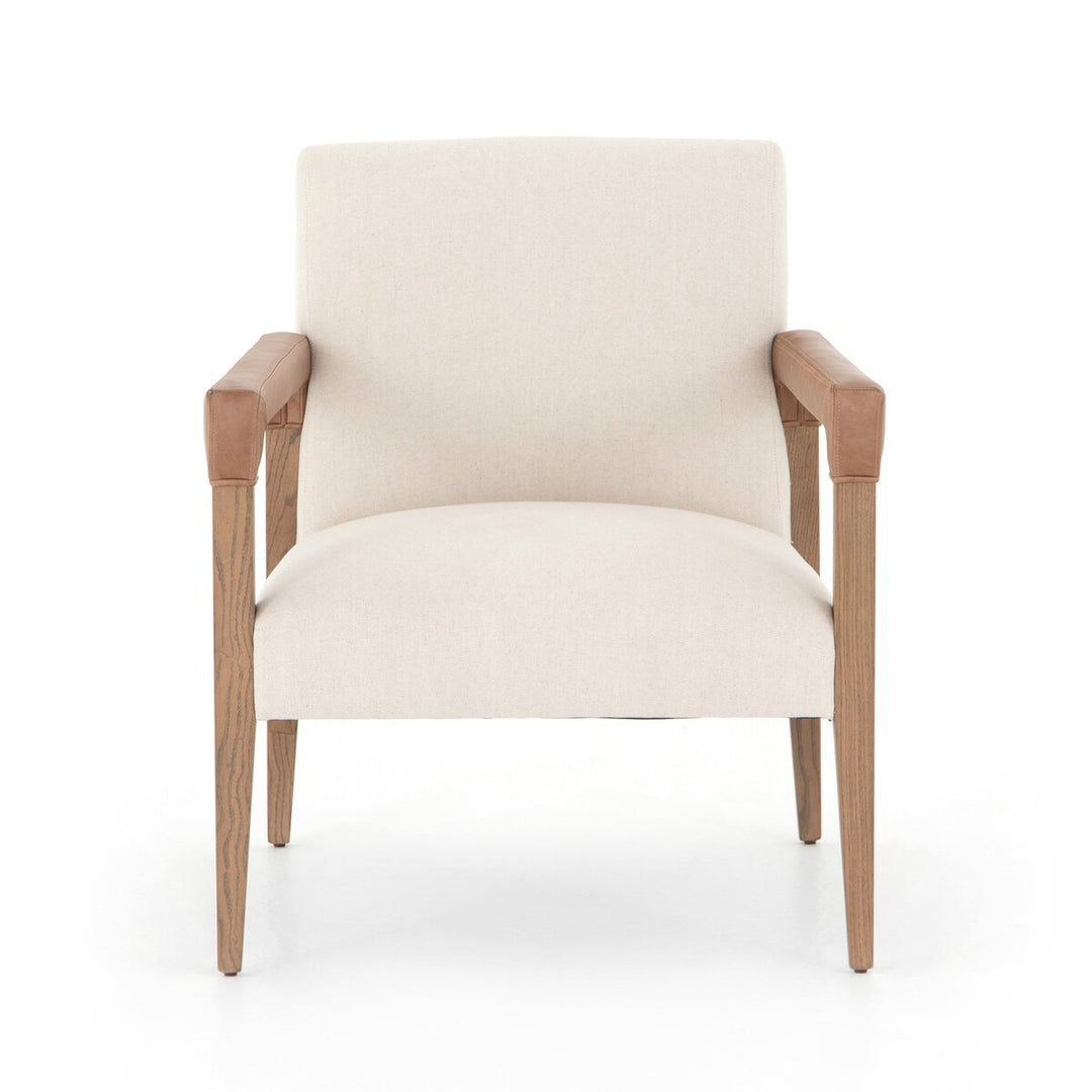 Leather Wrapped Armchair