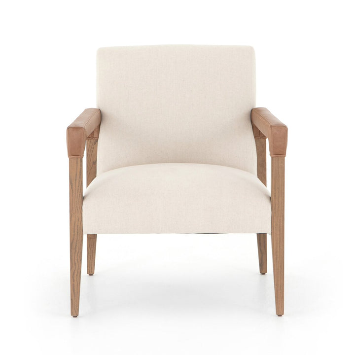 Leather Wrapped Armchair