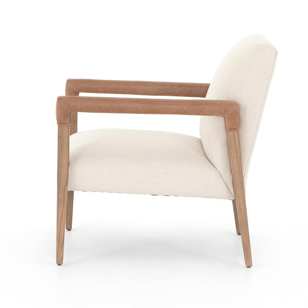 Leather Wrapped Armchair