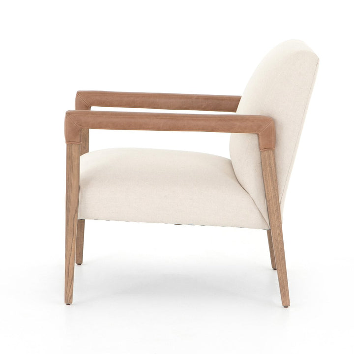 Leather Wrapped Armchair