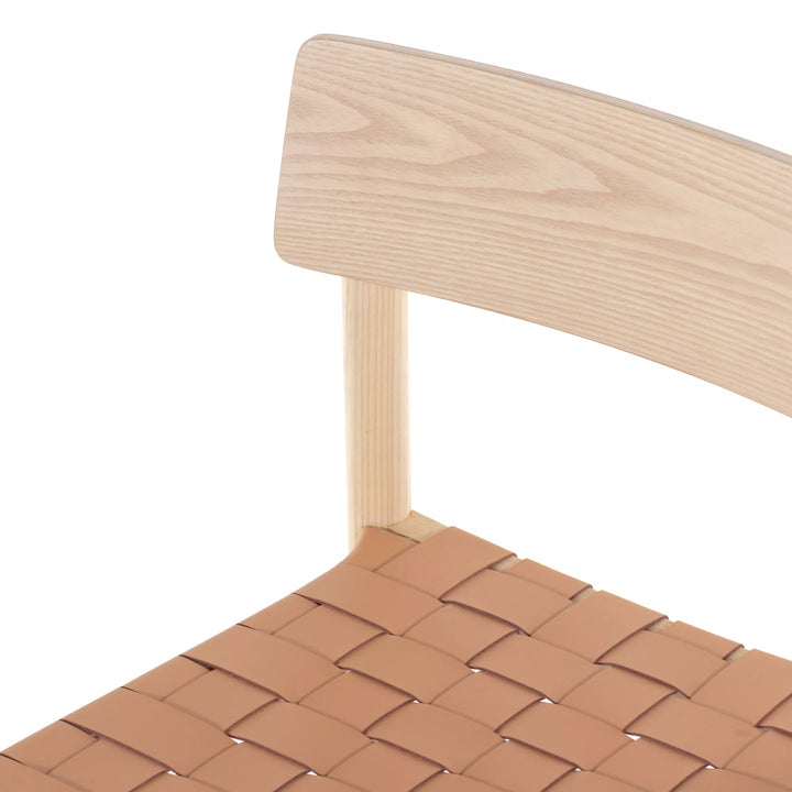 Wood + Woven Leather Chair