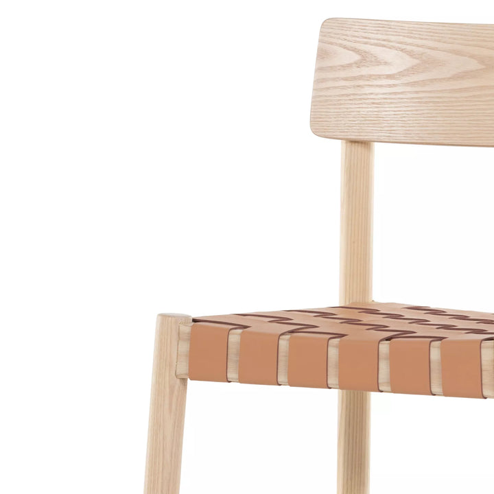 Wood + Woven Leather Chair