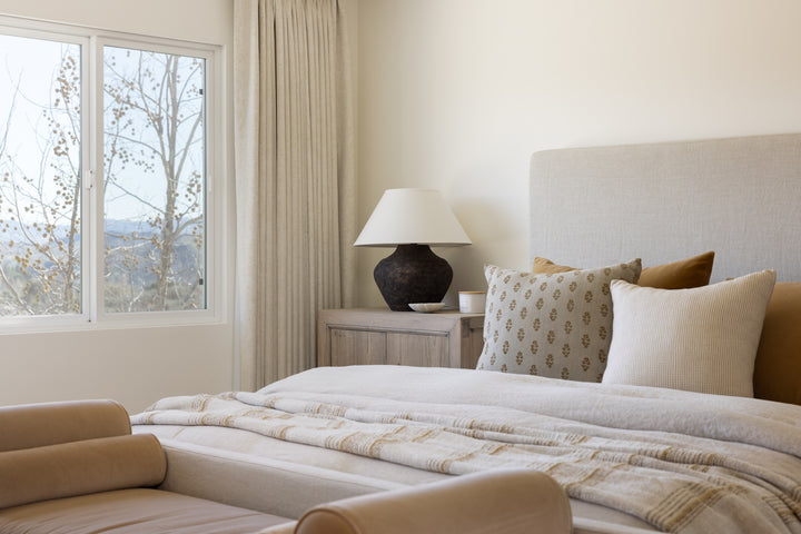 French Linen Umber Pillow