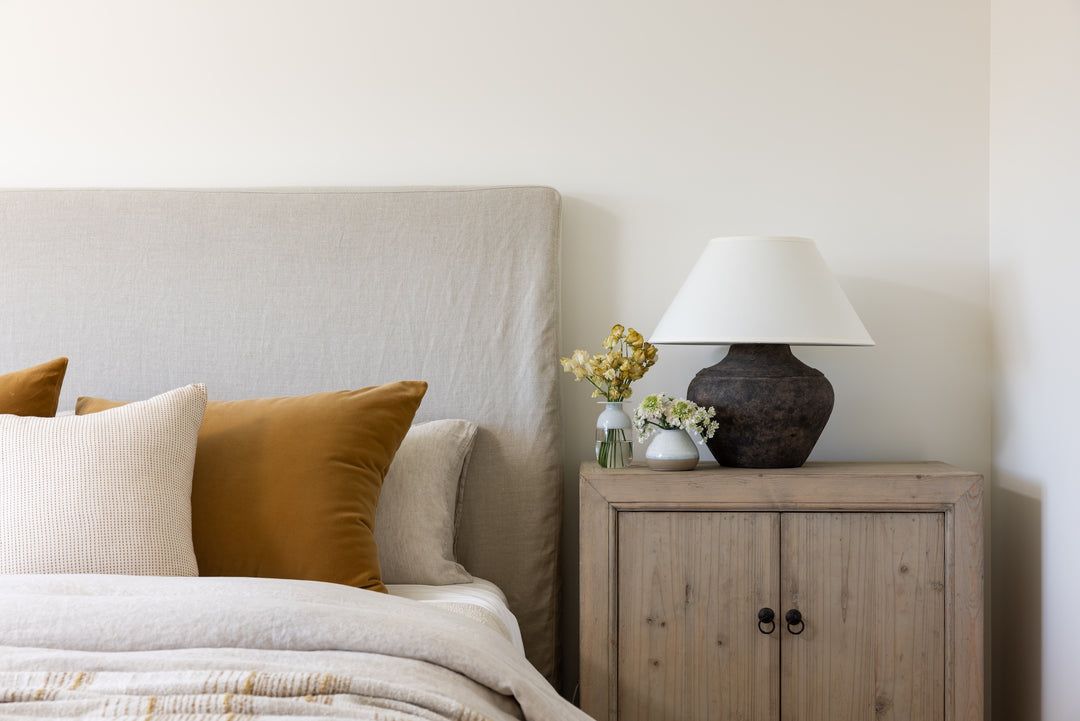 French Linen Umber Pillow