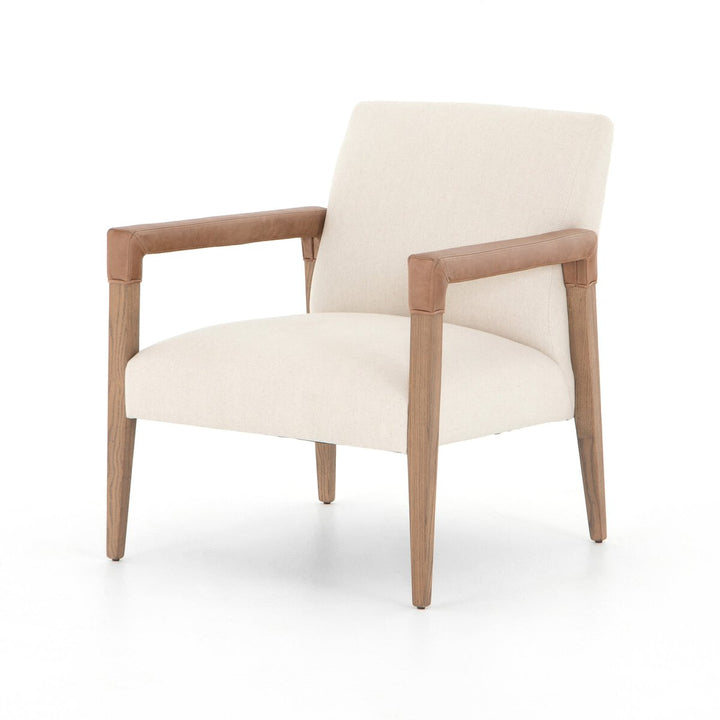 Leather Wrapped Armchair