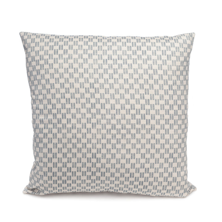 Patterned pillow on a white background