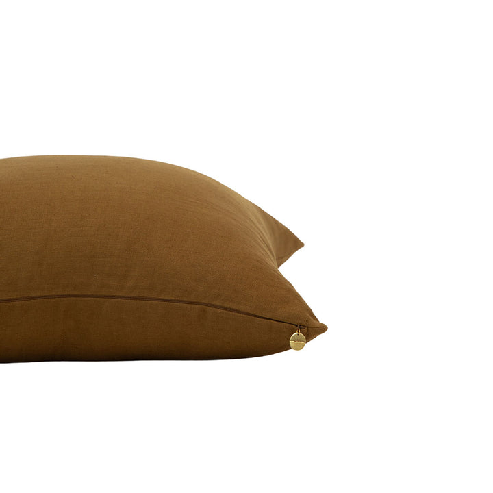 French Linen Umber Pillow