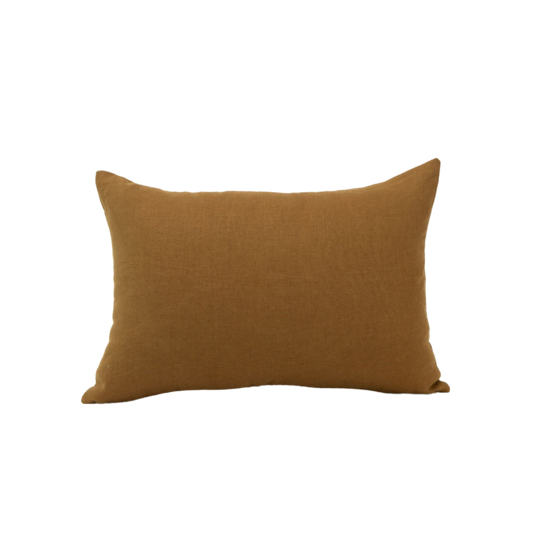 French Linen Umber Pillow