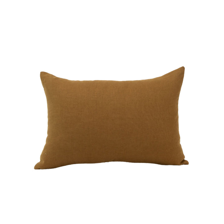 French Linen Umber Pillow