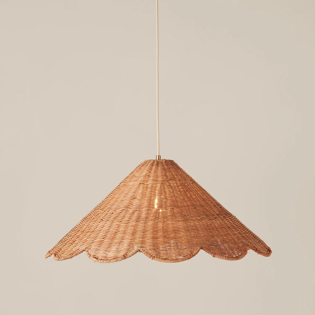 Rattan Scallop Pendant