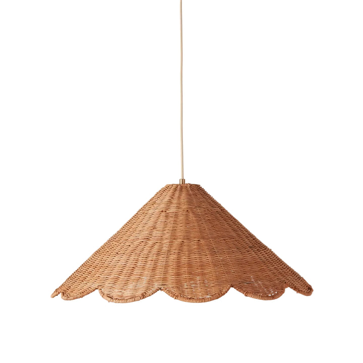 Rattan Scallop Pendant