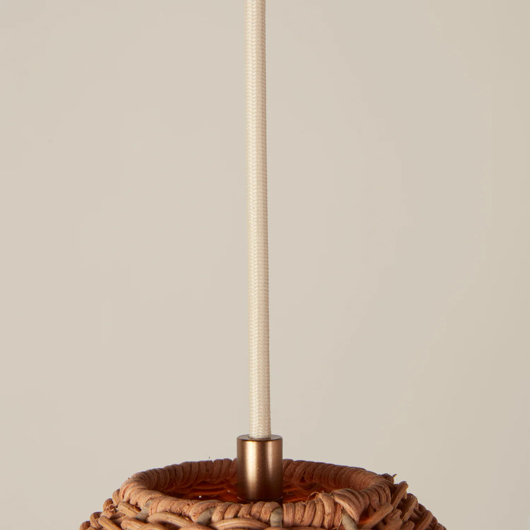 Rattan Scallop Pendant