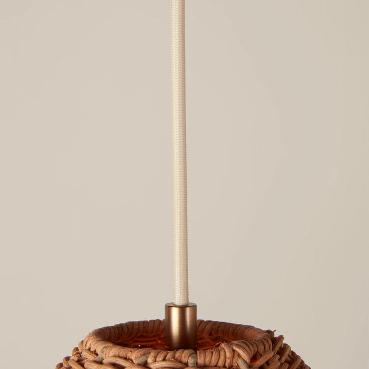 Rattan Scallop Pendant